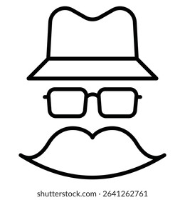 Gentleman icon simple flat icon vector symbol