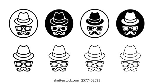 Gentleman icon Vector logo set flat