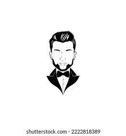 Gentleman illustration for any purpose