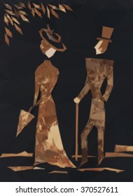 Gentleman and Lady Vector