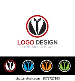 Gentleman Logo Design Template Vector