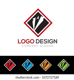 Gentleman Logo Design Template Vector