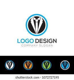 Gentleman Logo Design Template Vector