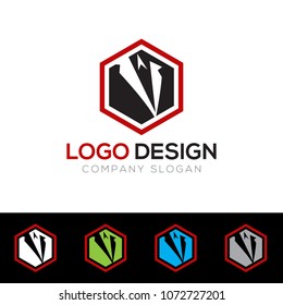 Gentleman Logo Design Template Vector EPS