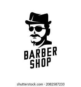 ilustración de logotipo caballero vector, silueta de diseño, puede utilizarse para el logotipo de boutique, barbershop, moda, sastre, impresión de pantalla
