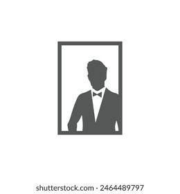 Gentleman-Logo-Symbol Abstrakte Vektorgrafik