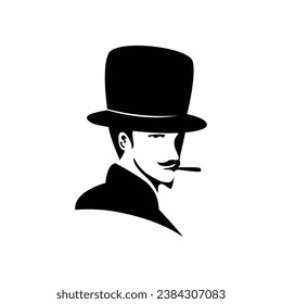diseño de la plantilla del logotipo de caballero. hombre con ese icono, signo y símbolo.