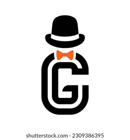 gentleman logo template, gentleman icon vector