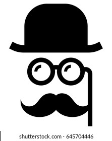 Gentleman with lorgnette icon