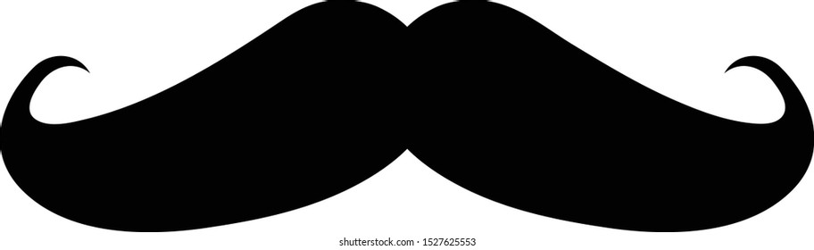 Gentleman Moustache vector icon. Simple illustration.