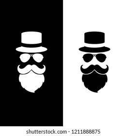 Gentleman Mustache Logo