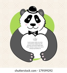 Gentleman panda frame