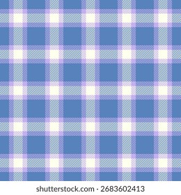 Gentleman Muster Vektor Textil, Produktion Hintergrund nahtlos Stoff. Kleidung prüfen Tartan Textur in blau und hellen Farben Palette.