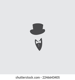 Gentleman People negative space mono color design