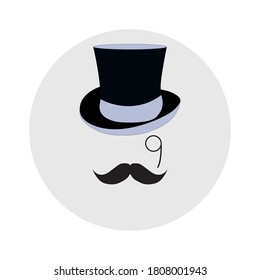 Gentleman s set. Vector icons. Vector EPS 10.