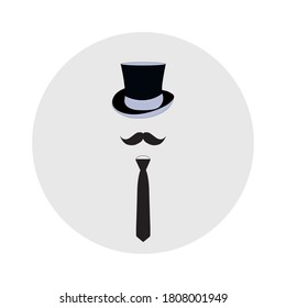 Gentleman s set. Vector icons. Vector EPS 10.