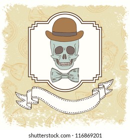 gentleman skull card