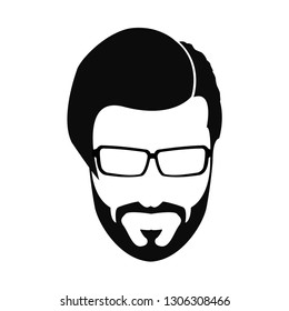 gentleman style glyph icon, modern concept, editable content, simple style