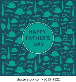 Gentleman style.Greeting card.Father's day