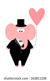gentleman in a suit with a balloon