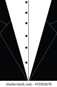Gentleman suit , vector background illustration