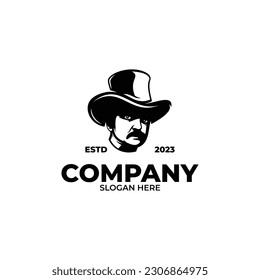 Gentleman Top Hat Logo Design Inspiration