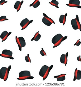 gentleman top hat pattern background