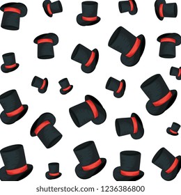 gentleman top hat pattern background