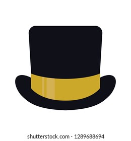 Gentleman top hat vector