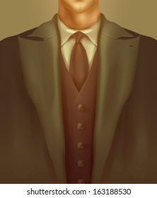 Gentleman. Vector format