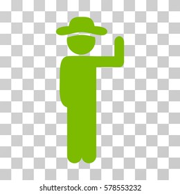 Gentleman Vote icon. Vector illustration style is flat iconic symbol, eco green color, transparent background. Designed for web and software interfaces.