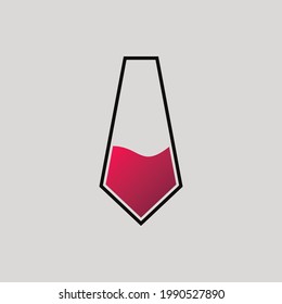 Gentleman Wine Logo Design. Gentleman Wine Logo Design. A logo that combines an illustration of a man's tie and a glass of wine or champagne. This logo is perfect for beverage products, food, cafes, r