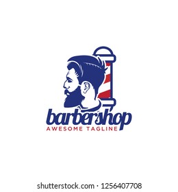 Gentlemen barber shop logo design inspiration