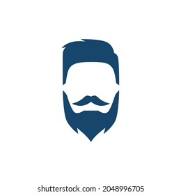 Gentlemen Barbershop Flat Icon Two-tone Color - Barbershop Icon Design Vector Illustration.
