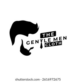 Gentlemen Cloth logo design vector template. Cloth logo design icon