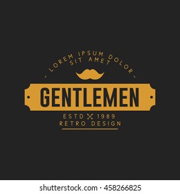 Gentlemen logo and badge