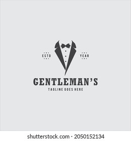 Gentlemen Logo Design Vector Image