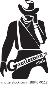 
Gentlemen's Club Vector Logo Concept