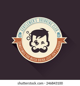 Gentlemen's Club. Vector Summer Sport Logo