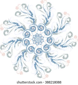 Gently blue ornament