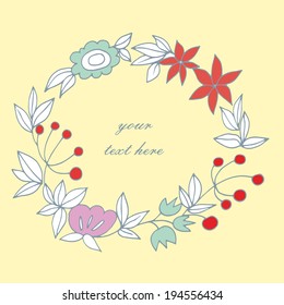 Gently floral frame