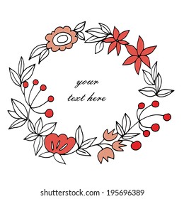 Gently floral frame