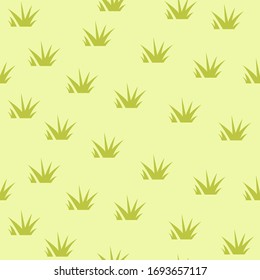 Gently green background with a grassy pattern.