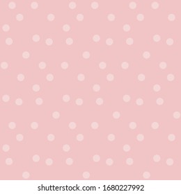 Gently pastel baby color background dots seamless vector pattern