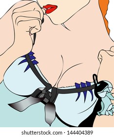 Gently in underwear