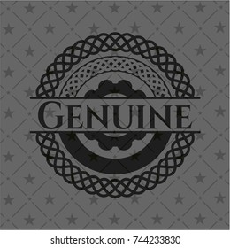Genuine black badge