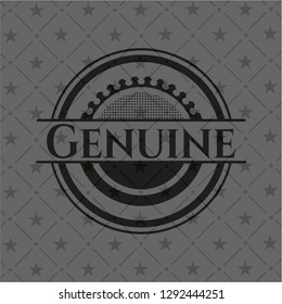Genuine black emblem. Vintage.