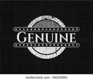 Genuine chalk emblem