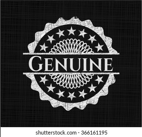 Genuine chalkboard emblem