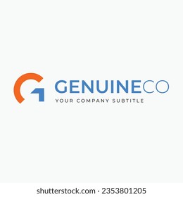 Genuine Company logo design template